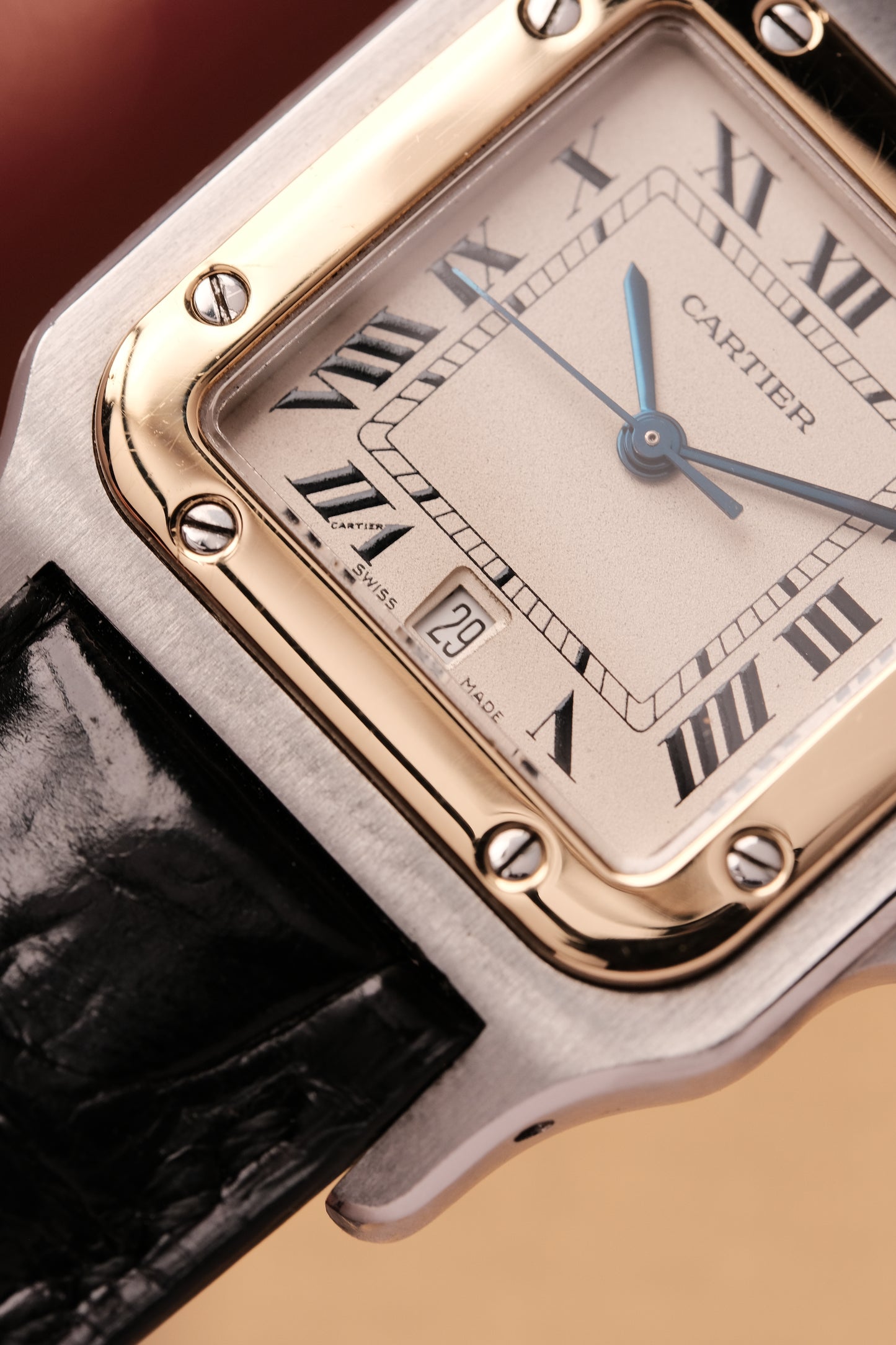Cartier Santos Galbée Ref.187901 29x41mm Soft Curved Case