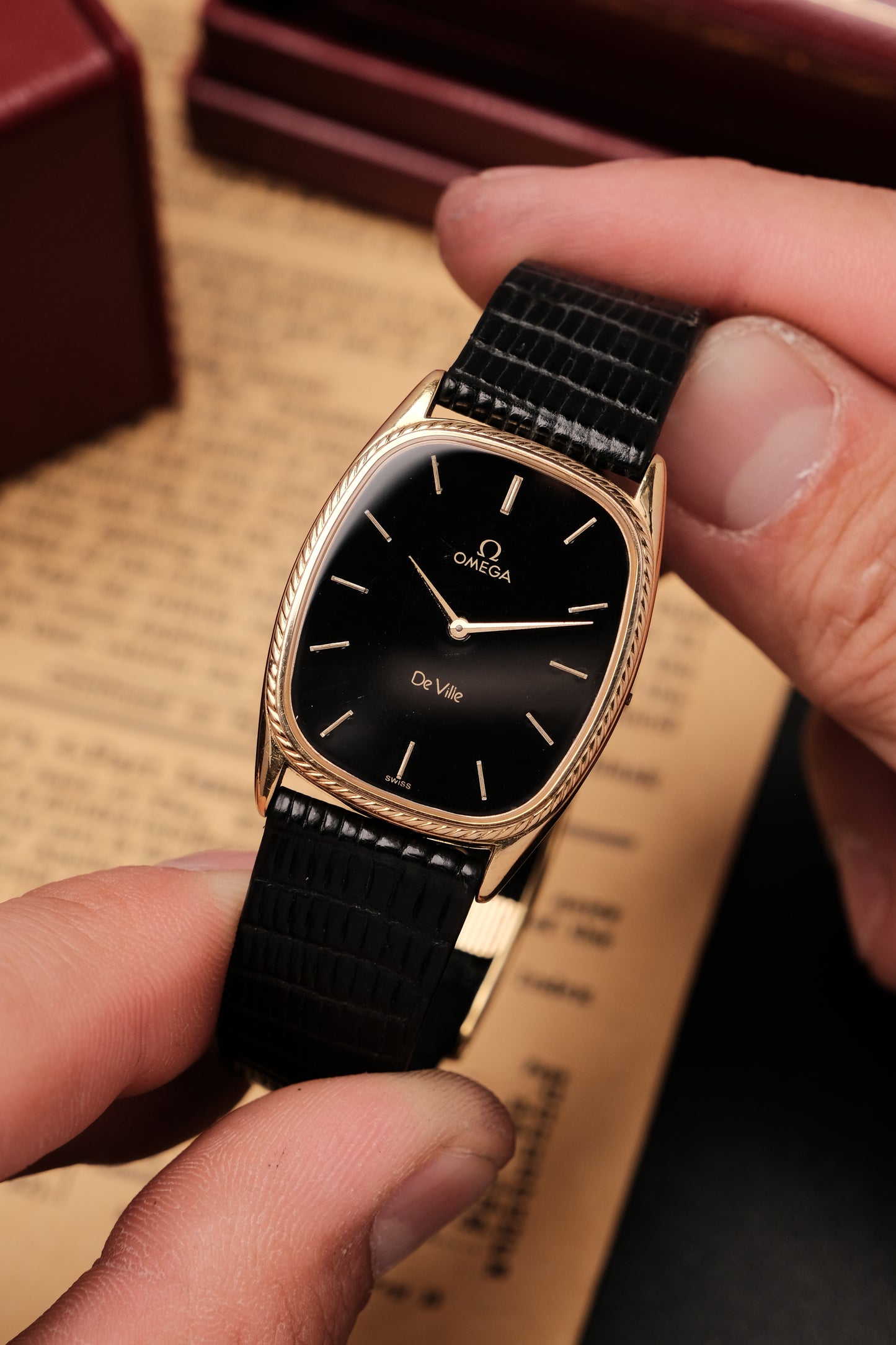 Vintage Omega De Ville Ellipse Quartz Gold Plated Ref 191 0168 Cal 1365