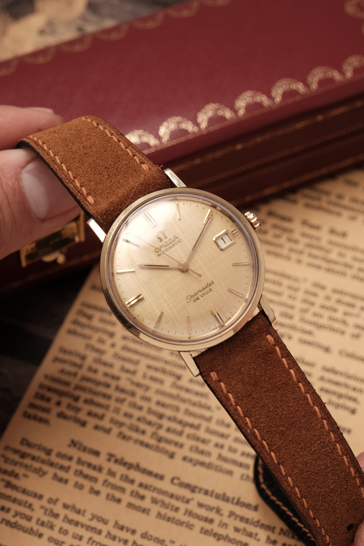 1959 Omega Seamaster De Villé Automatic  Linen Dial 14700-3-SC or 166.020