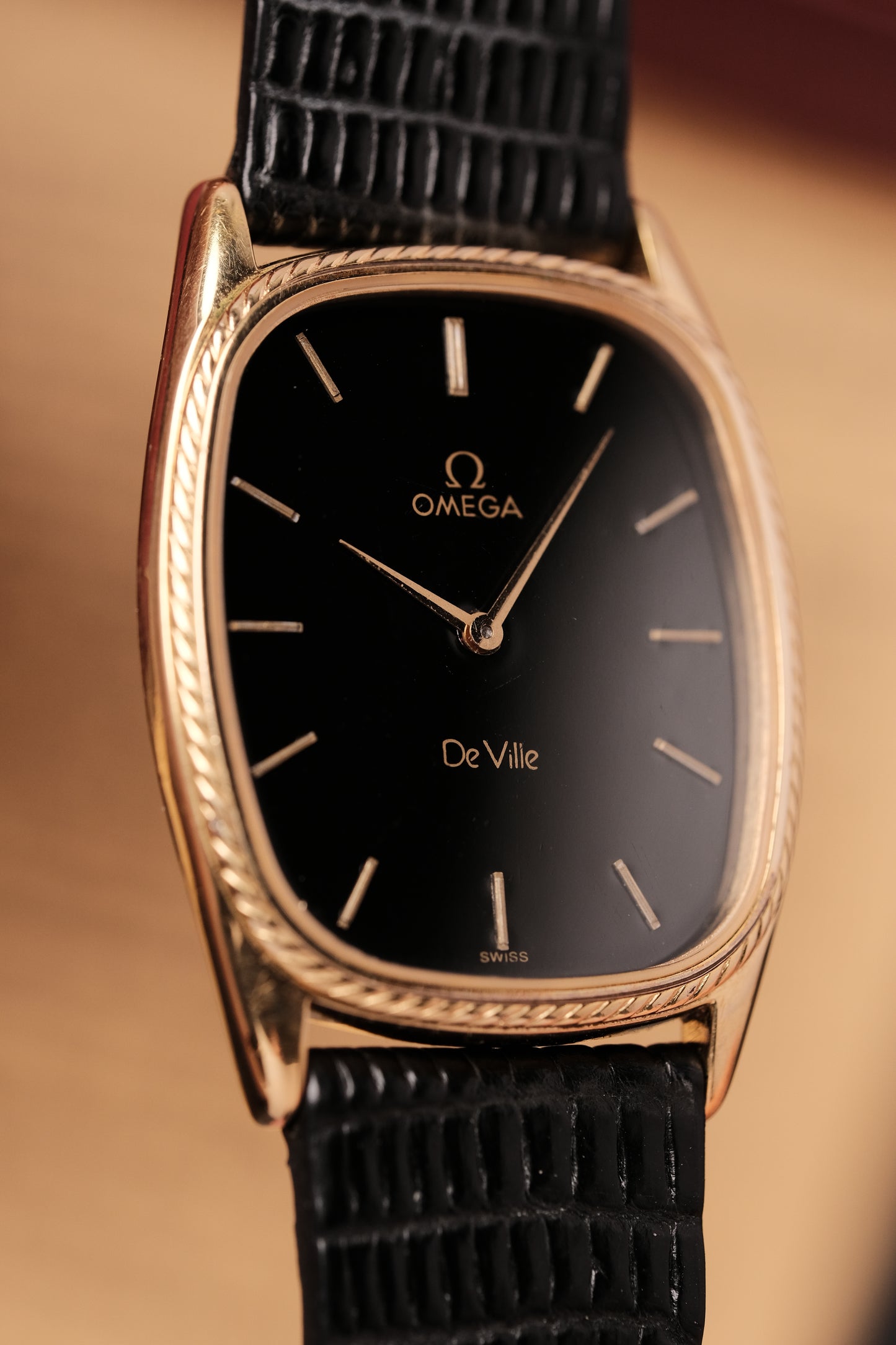 Vintage Omega De Ville Ellipse Quartz Gold Plated Ref 191 0168 Cal 1365