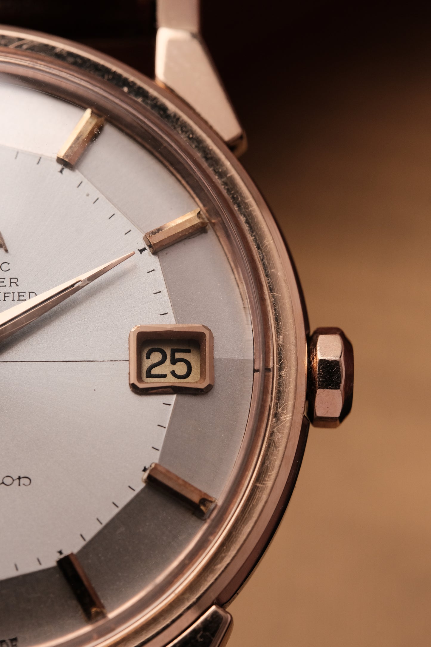 1966 OMEGA CONSTELLATION PIE PAN DOG LEG CROSS HAIR DIAL  ROSE GOLD  AUTOMATIC CHRONOMETER REF. 168.005