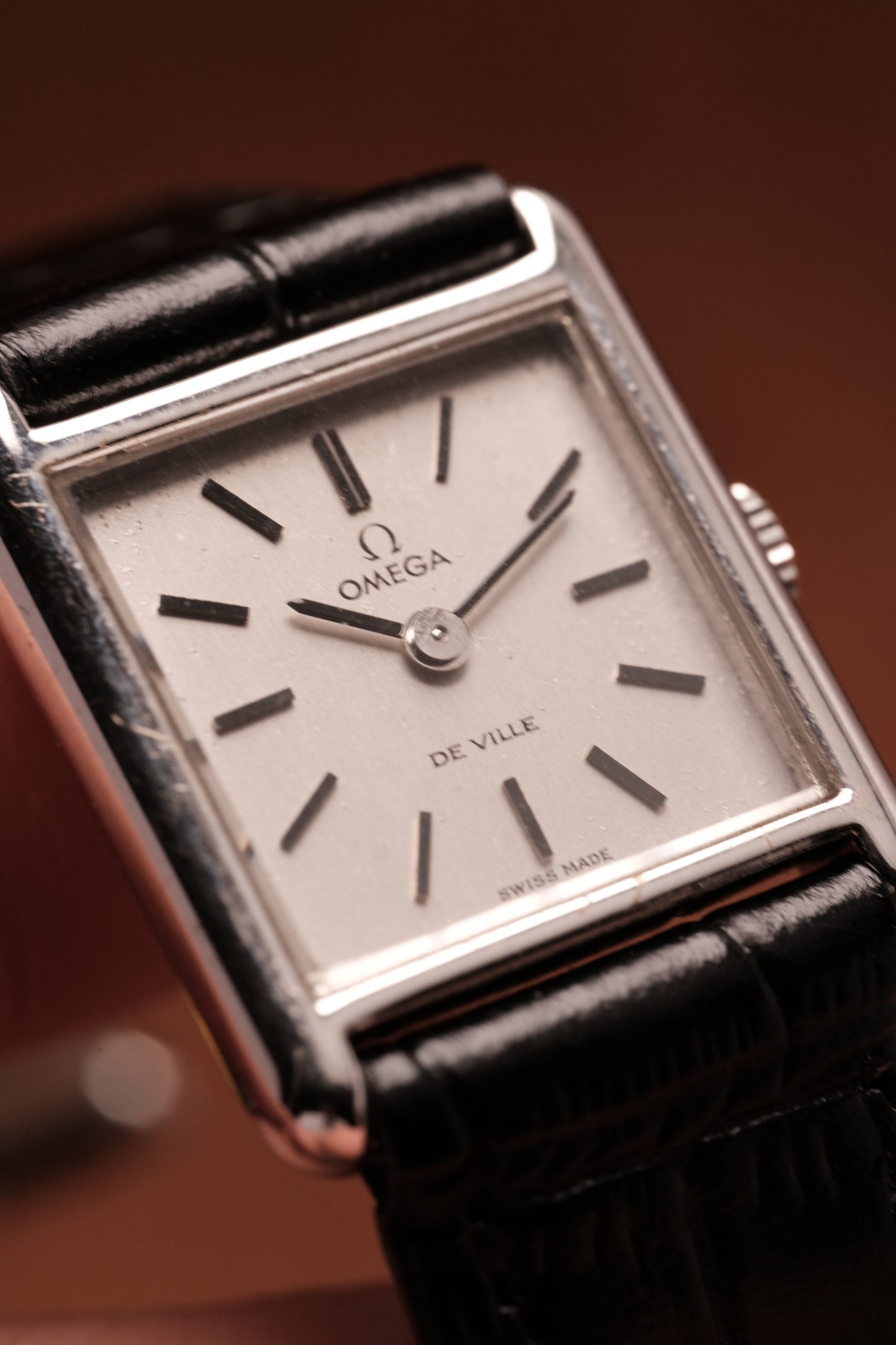 1973 OMEGA DE VILLE Cal.485 HAND-WINDING WOMEN'S VINTAGE TANK WATCH SWISS