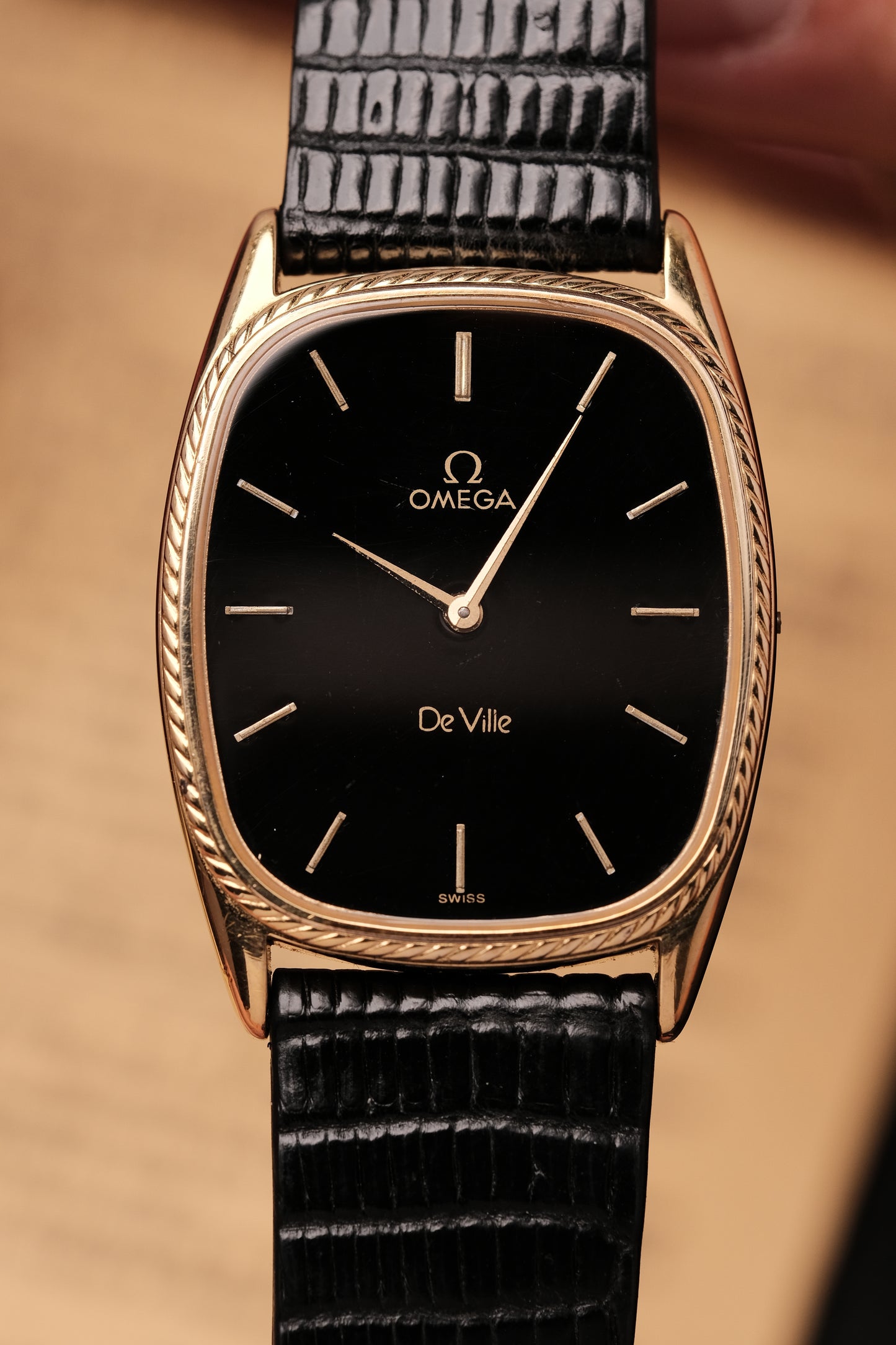 Vintage Omega De Ville Ellipse Quartz Gold Plated Ref 191 0168 Cal 1365
