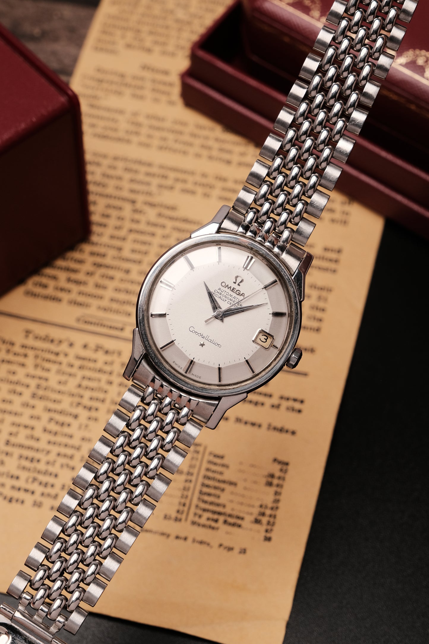 1966 Omega Constellation Pie Pan Chronometer Automatic Ref. 168.005 34mm Stainless Steel