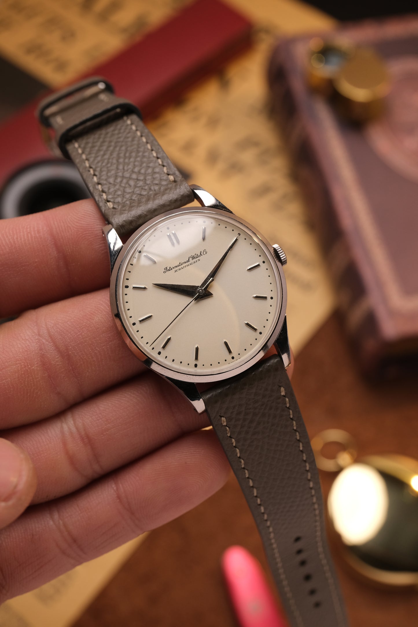 Calatrava IWC SCHAFFHAUSEN Cal.89 White Dial Hand Winding