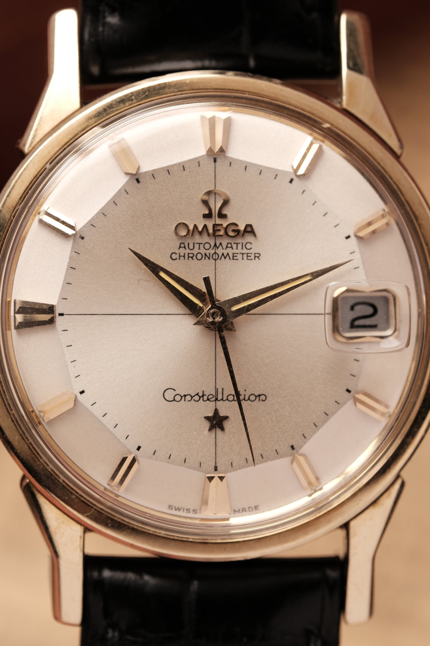 1963 OMEGA CONSTELLATION PIE PAN DOG LEG Cross Hair  Dial AUTOMATIC CHRONOMETER REF. 168.005